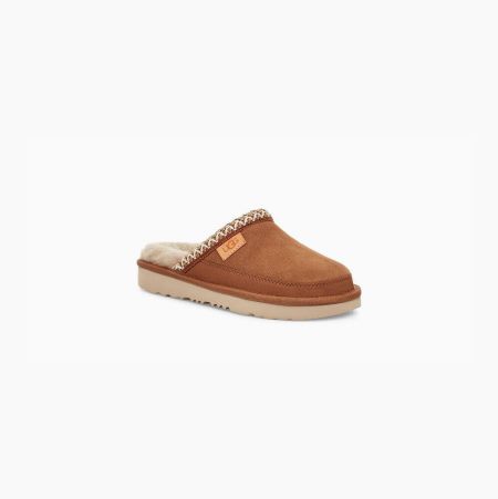 UGG Tasman II Slip-on Brown Slippers for Kids (MJDG90342)